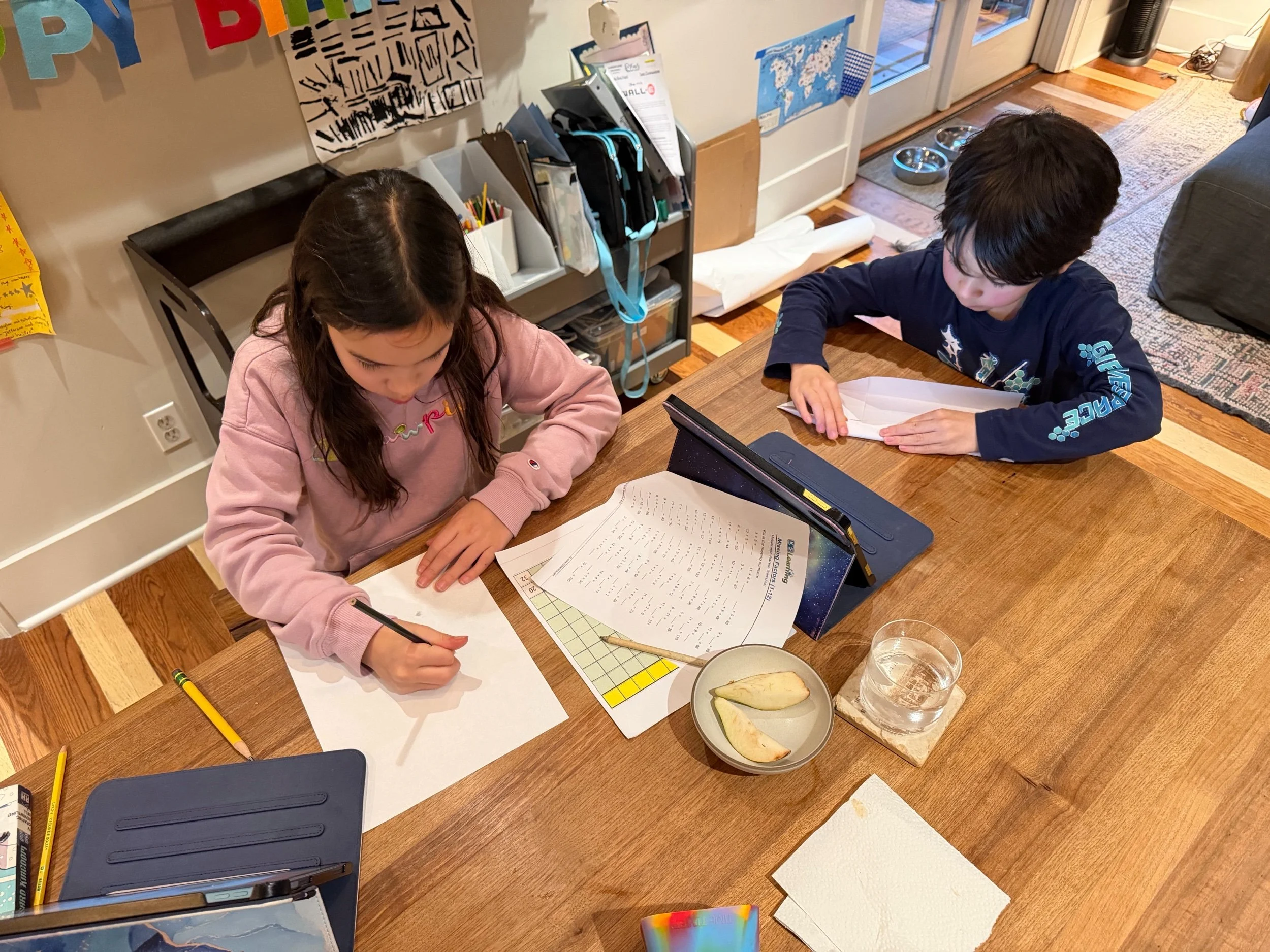 Practicing Drawing and Origami