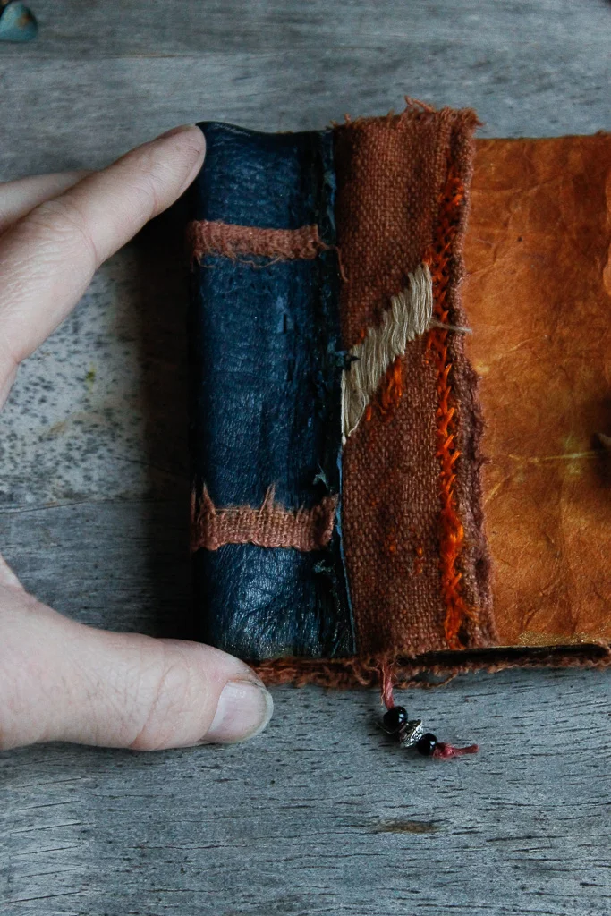 Leather artist scroll