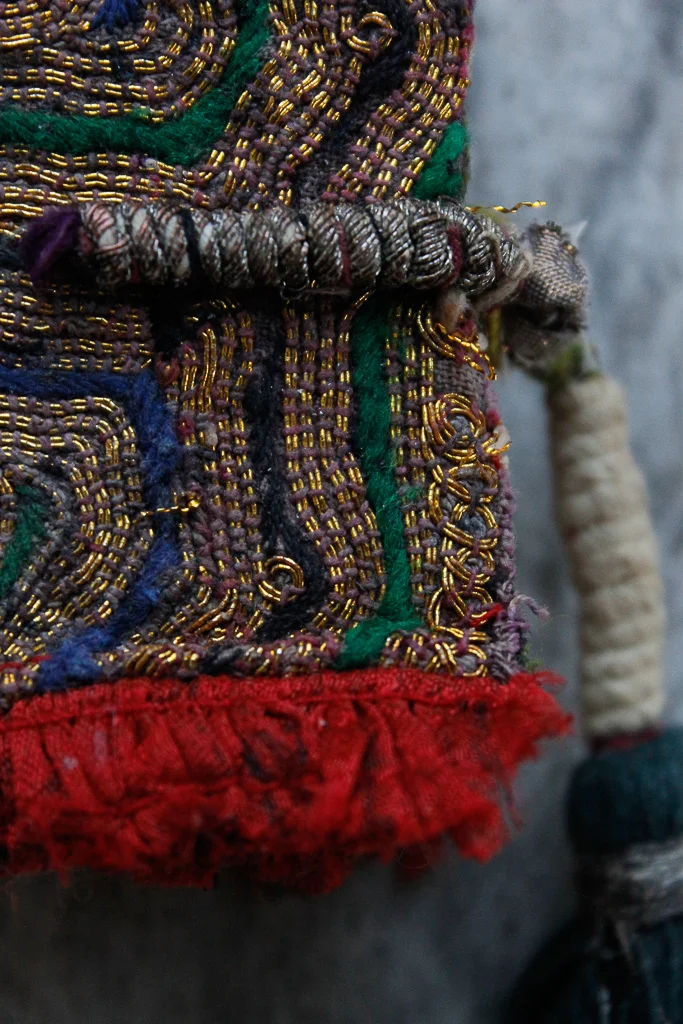 Vintage embroidered art journal