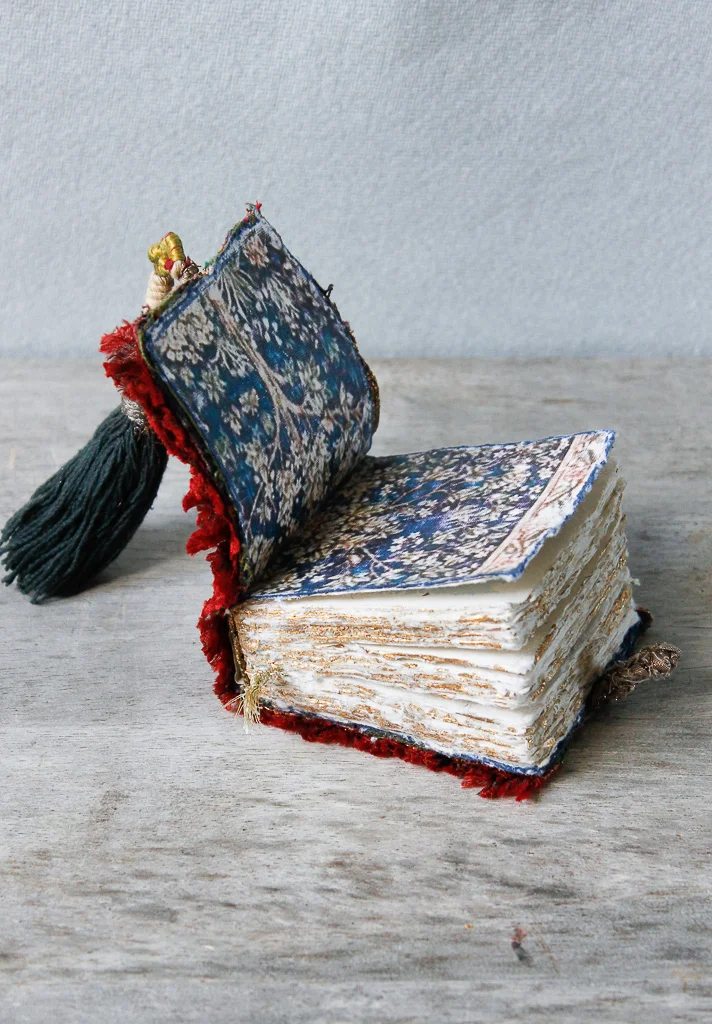 Vintage embroidered art journal