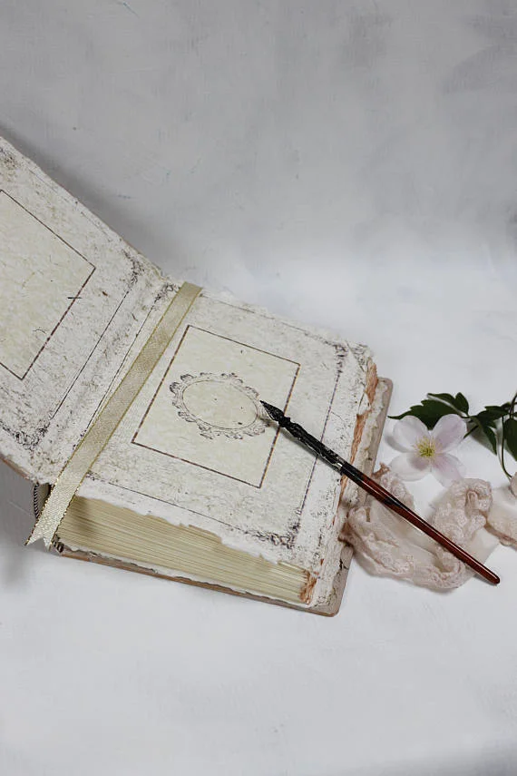 handmade guest book