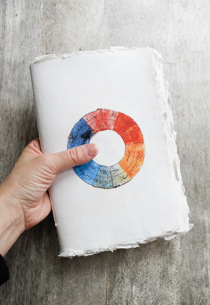 Colour Study Watercolour art journal, khata with Khadi cotton-rag paper