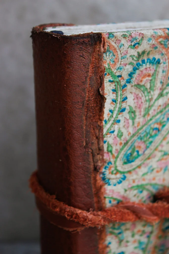 Kalamkari hemp paper journal