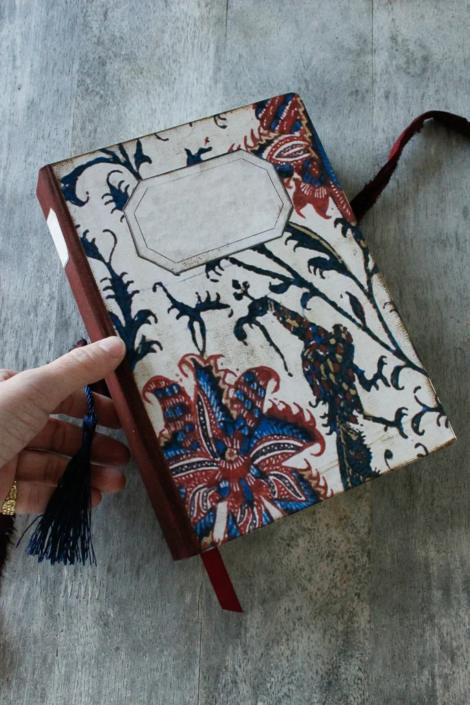 Rustic secret garden wedding guest book,