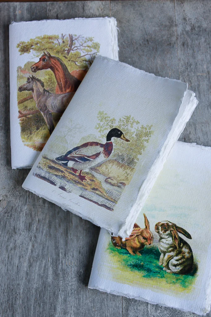 Country Life | Watercolour art journal with Khadi cotton-rag paper
