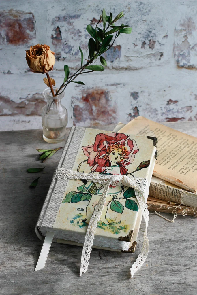 Hardback pressed flower, watercolour art journal