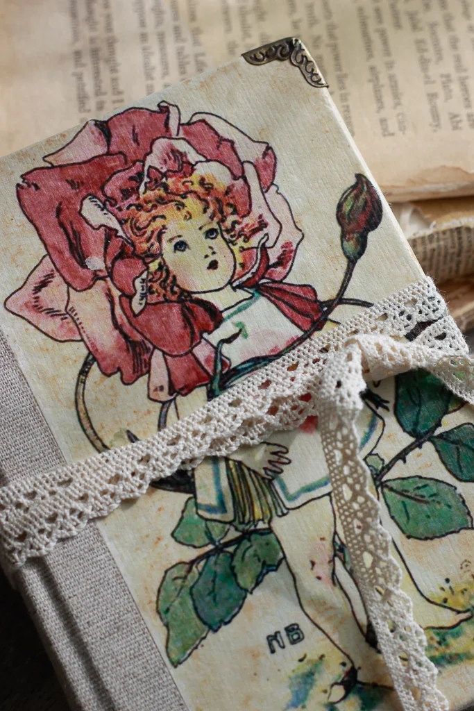 Hardback pressed flower, watercolour art journal