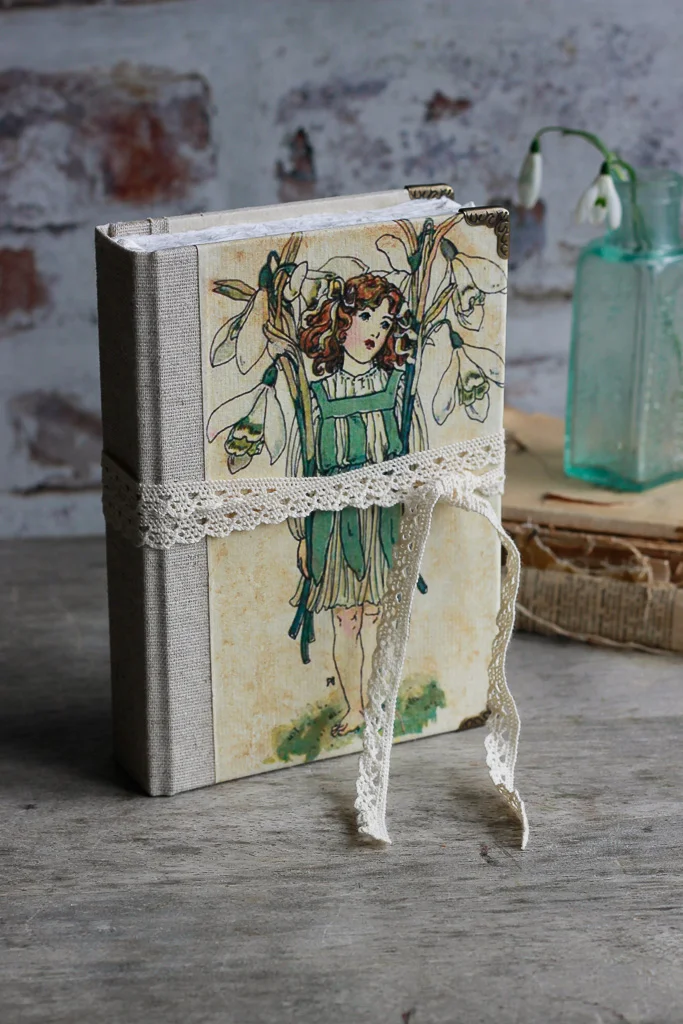 Hardback pressed flower, watercolour art journal