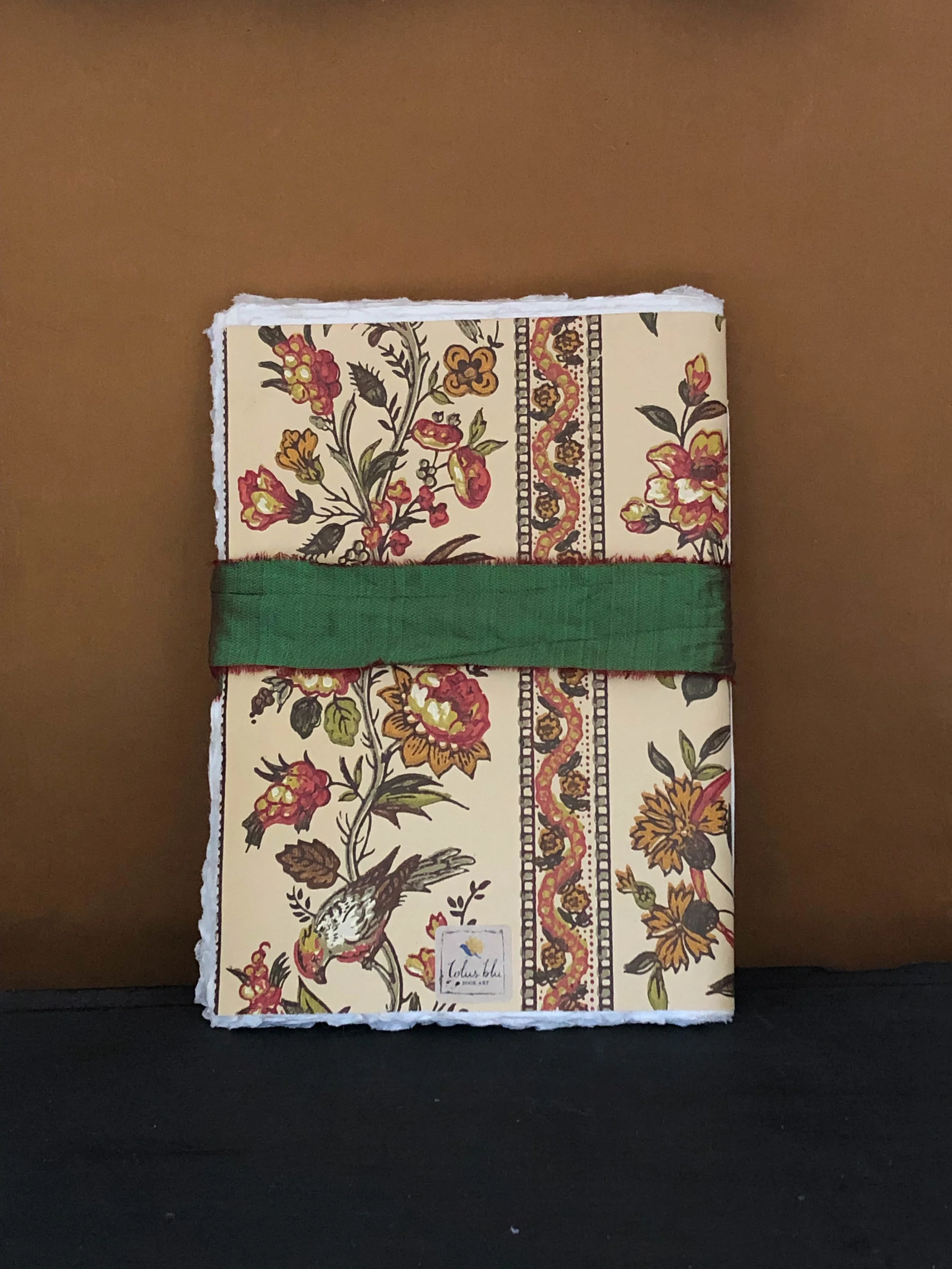 Watercolour art journal with khadi cotton rag paper