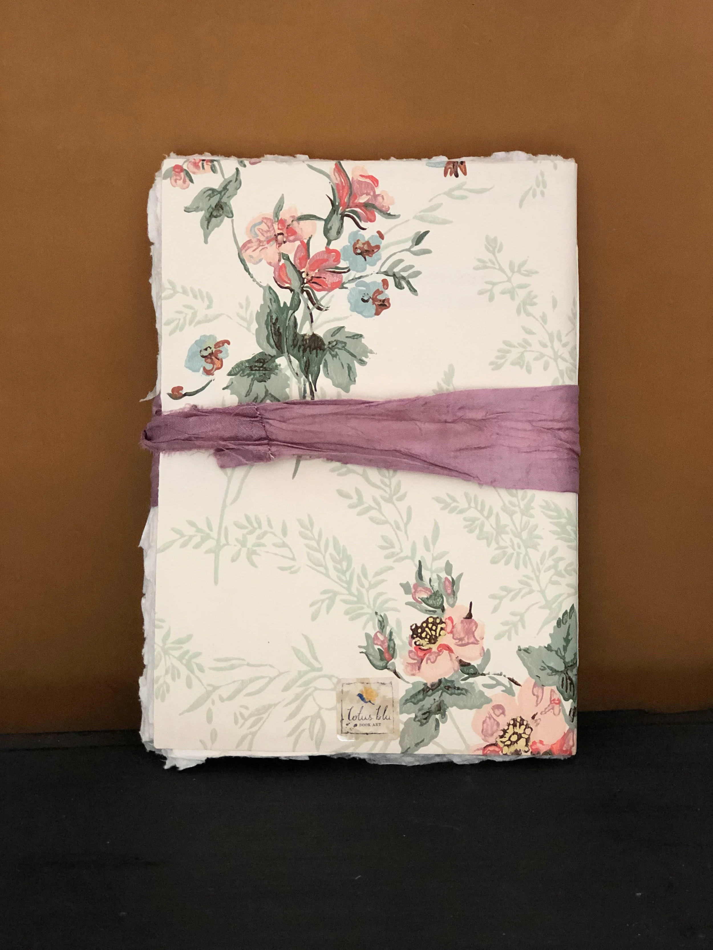 Watercolour art journal with khadi cotton rag paper