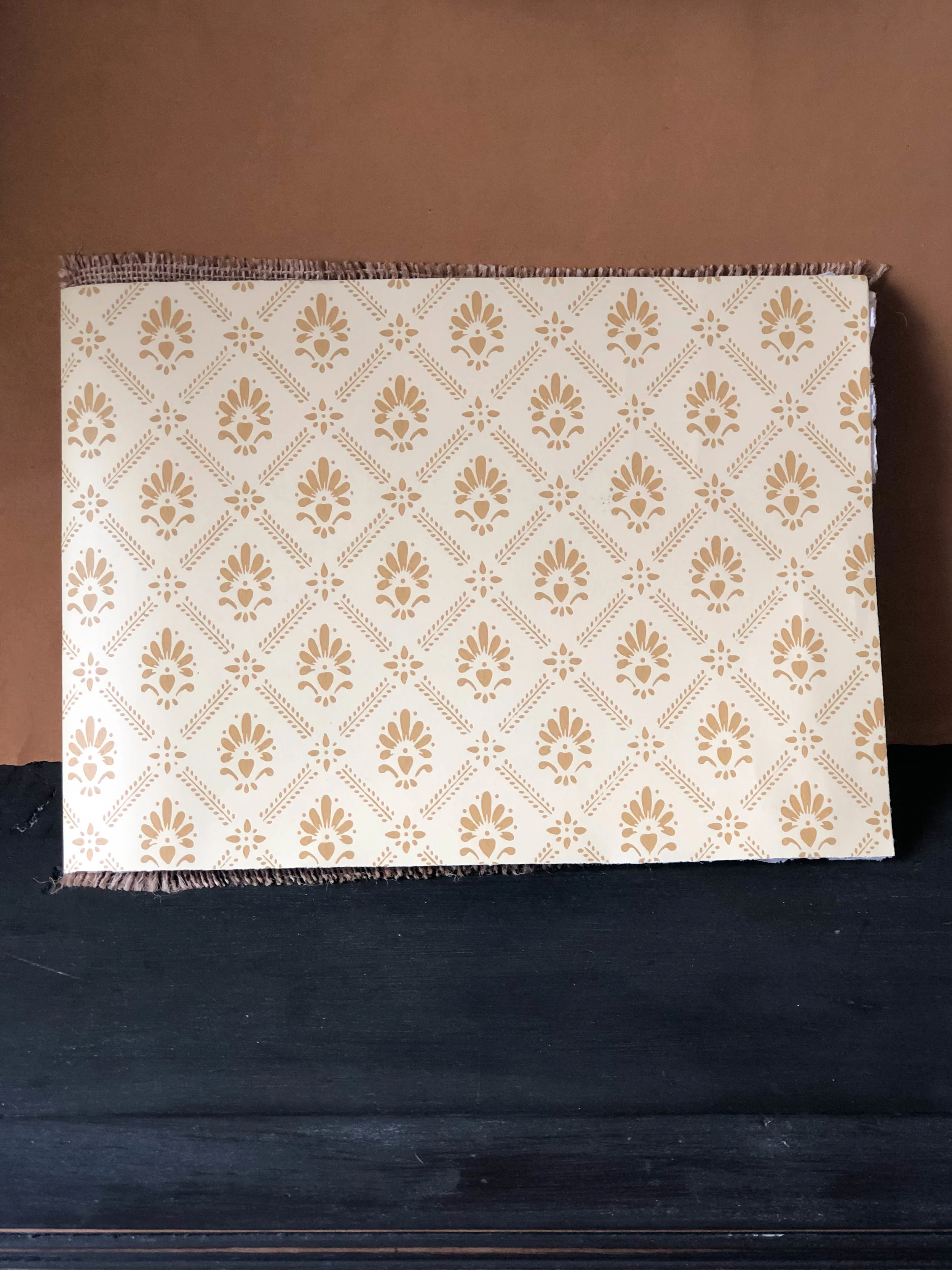 Art scroll with Khadi cotton rag watercolour paper