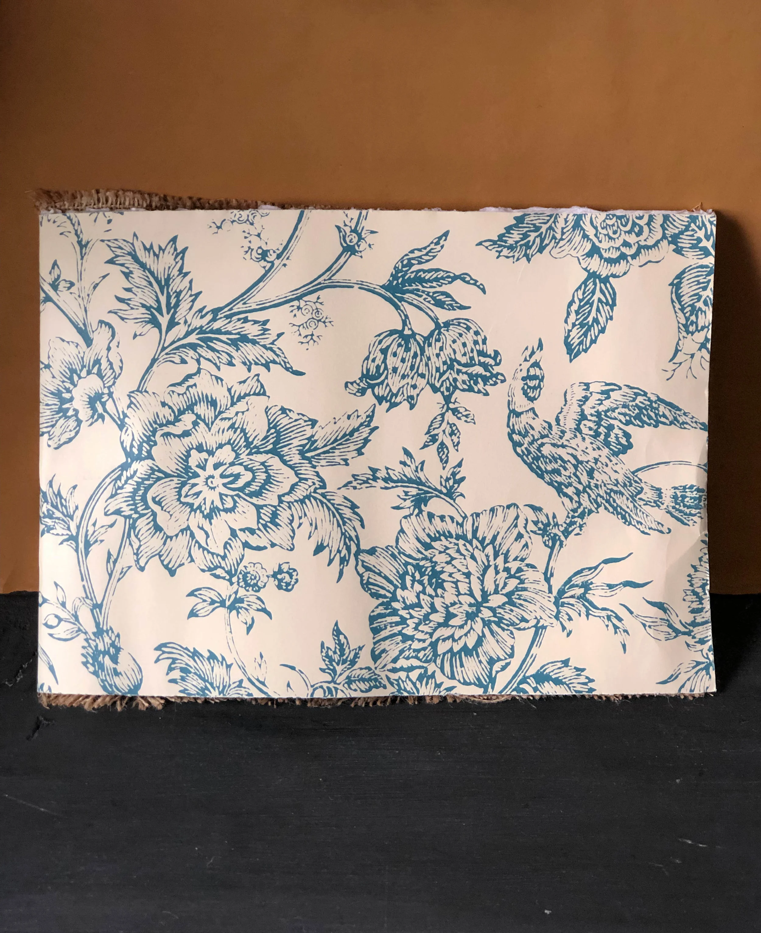 Art scroll with Khadi cotton rag watercolour paper
