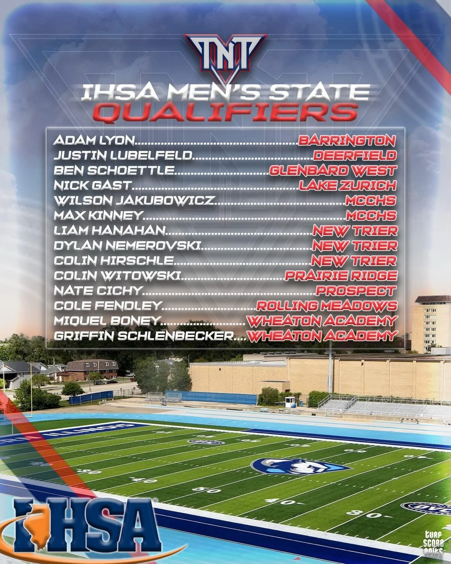 Good luck to all our track academy athletes down at Charleston, Illinois for the IHSA state track meet.🧨🧨