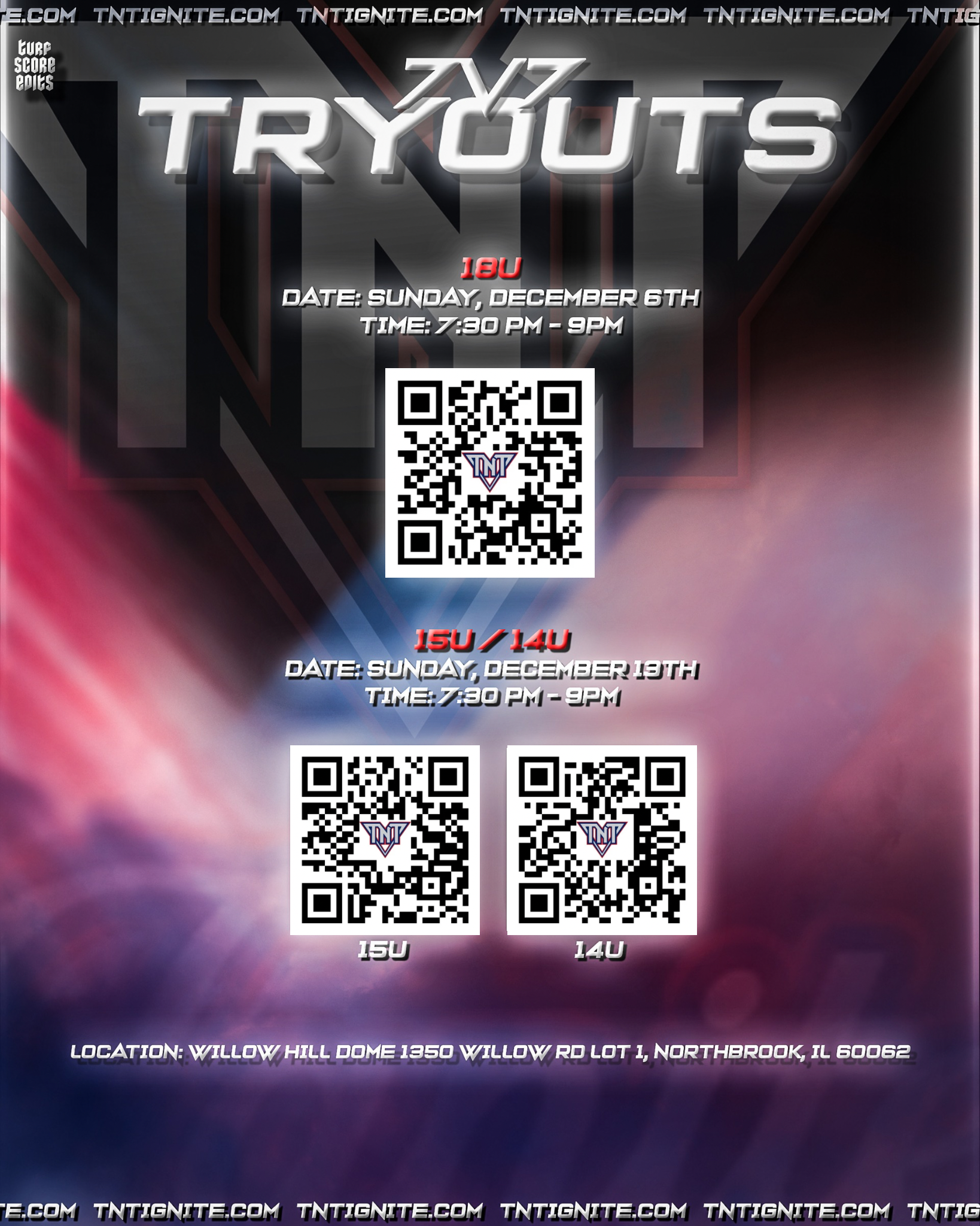 18U 7v7 Tryouts 2026