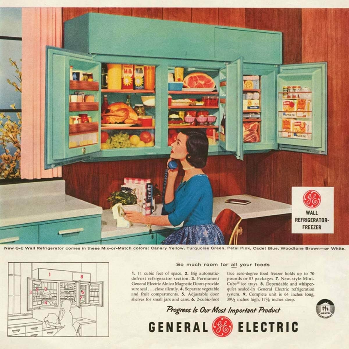 1936 Ad General Electric Kitchen Appliances Housewife - ORIGINAL