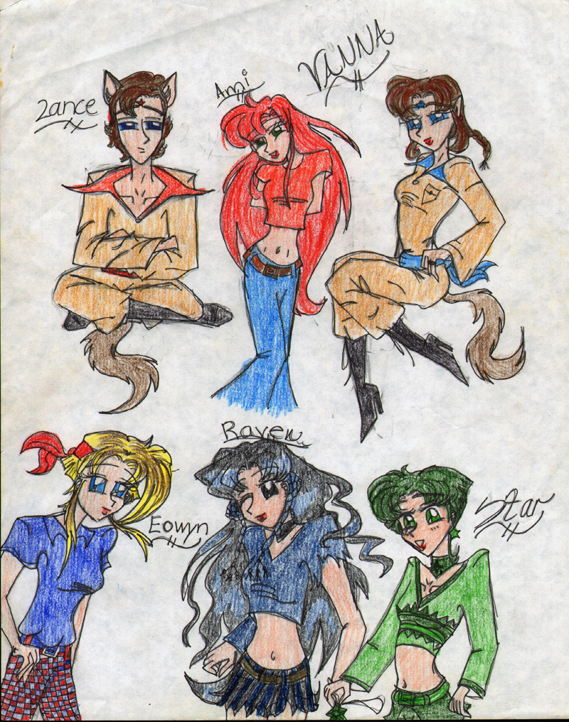  Some of my earliest character designs - 1995 