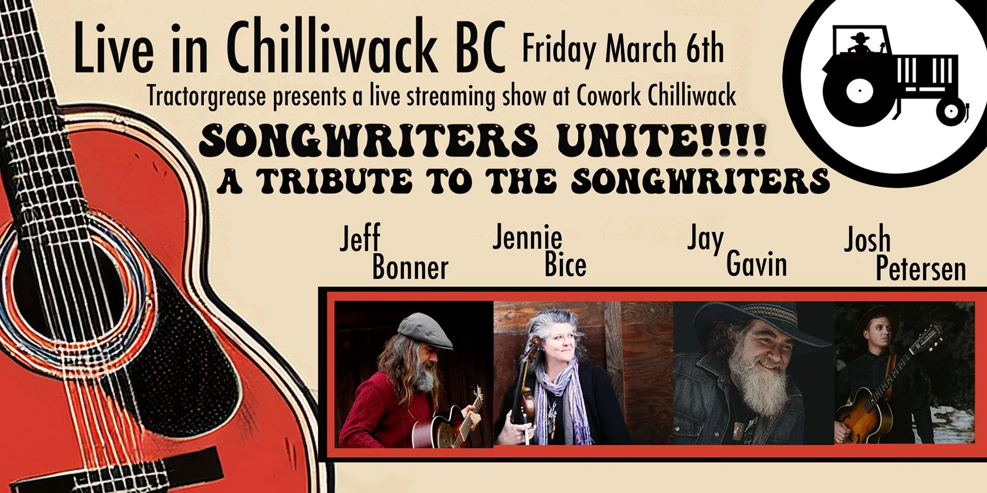 Tractorgrease Presents: Songwriters Unite!