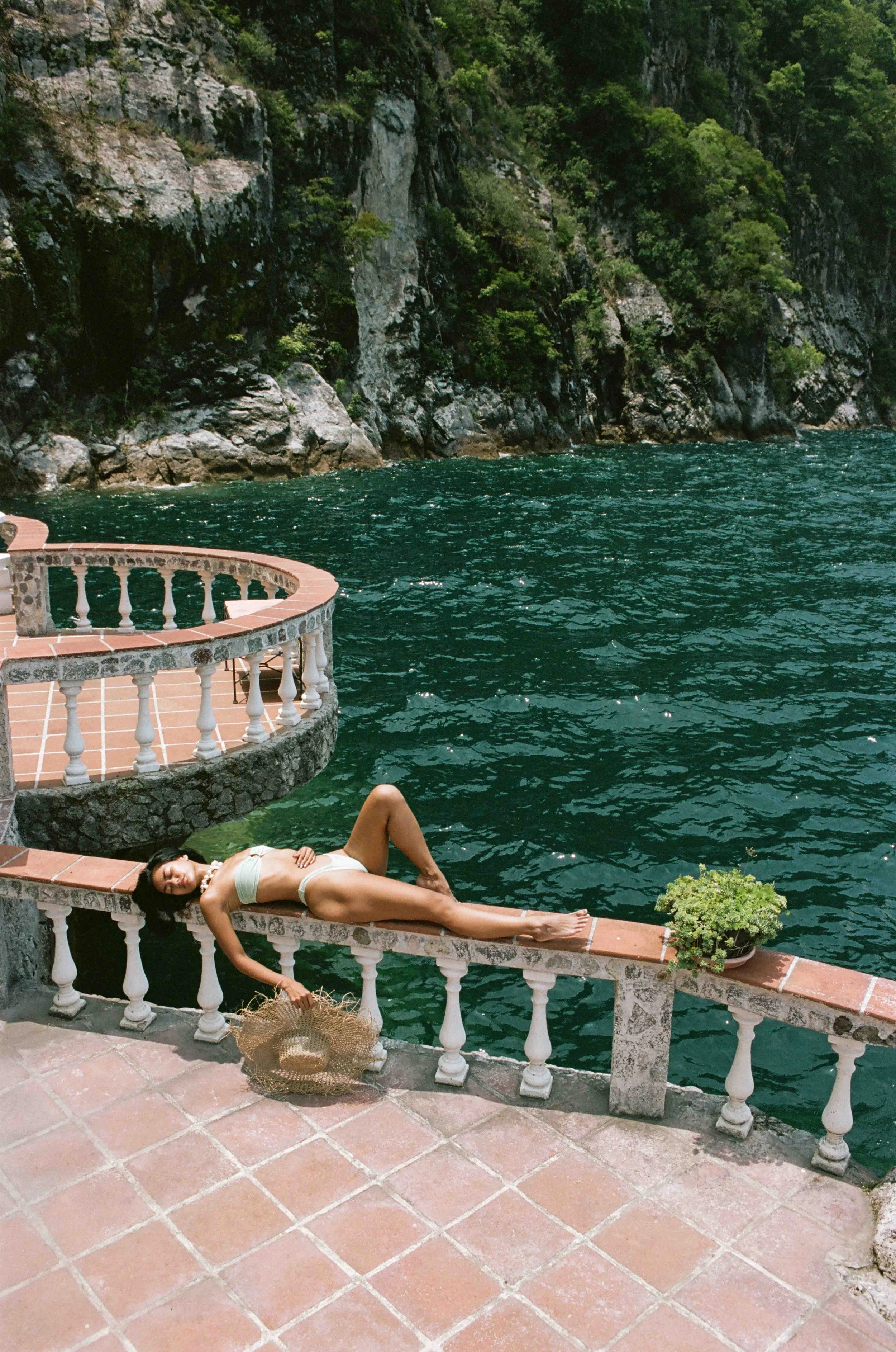 35mm film photos captured by photographer Susan Berry (BerryFace) in Lake Atitlan, Guatemala for Gooseberry Intimates.  Susan Berry produced the photoshoot remotely for the swimwear and lingerie brand and traveled to the location to capture a pictur