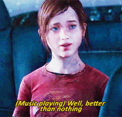 Moving image of girl saying “Well, better than nothing”
