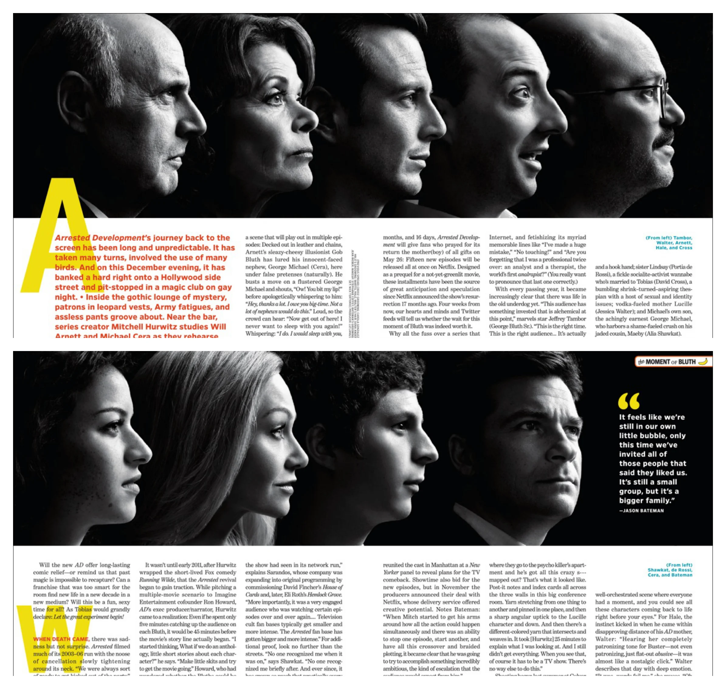 Arrested Development // Entertainement Weekly // Cr: Art Streiber