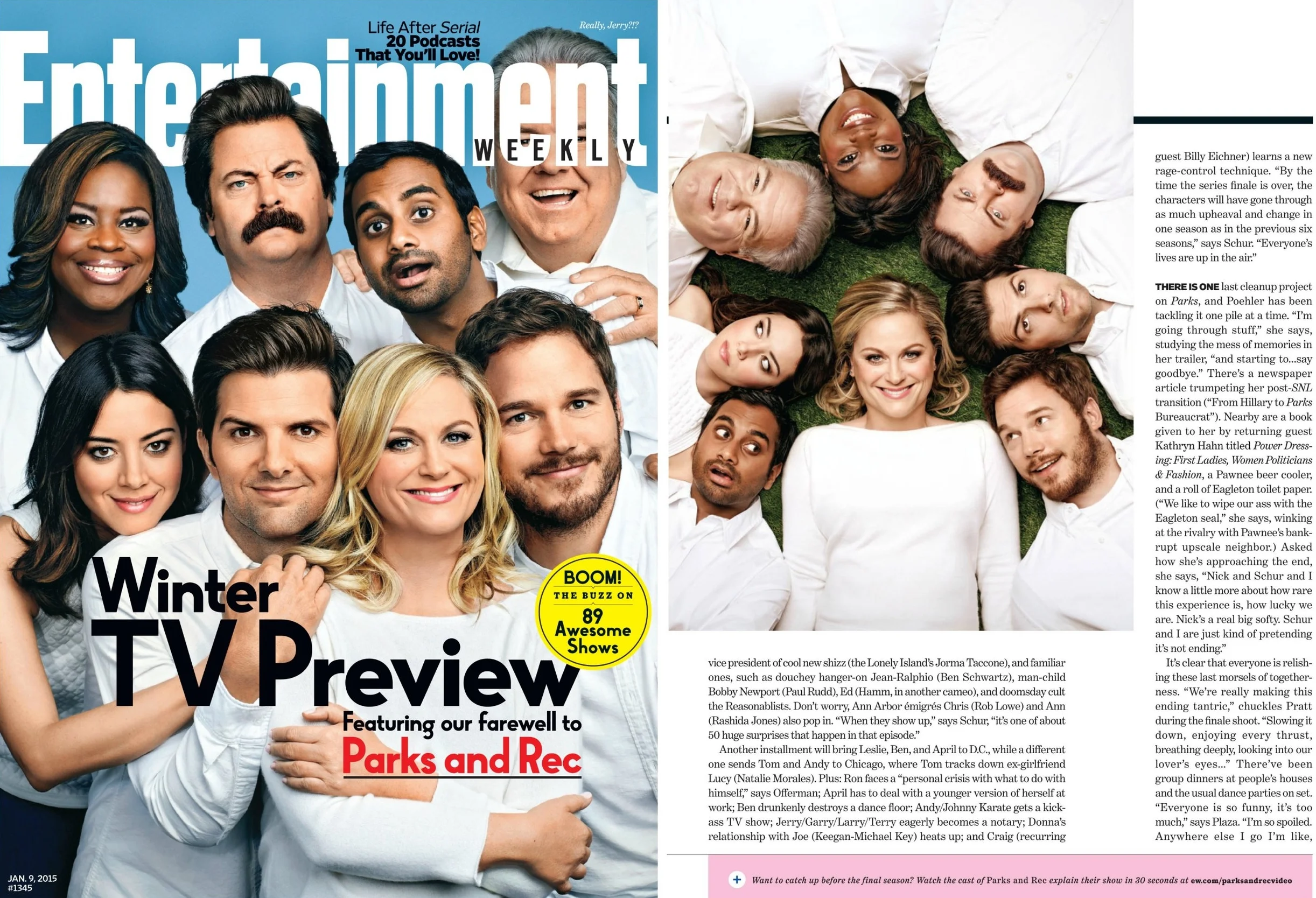 Parks and Rec // Entertainment Weekly // Cr: Justin Stephens