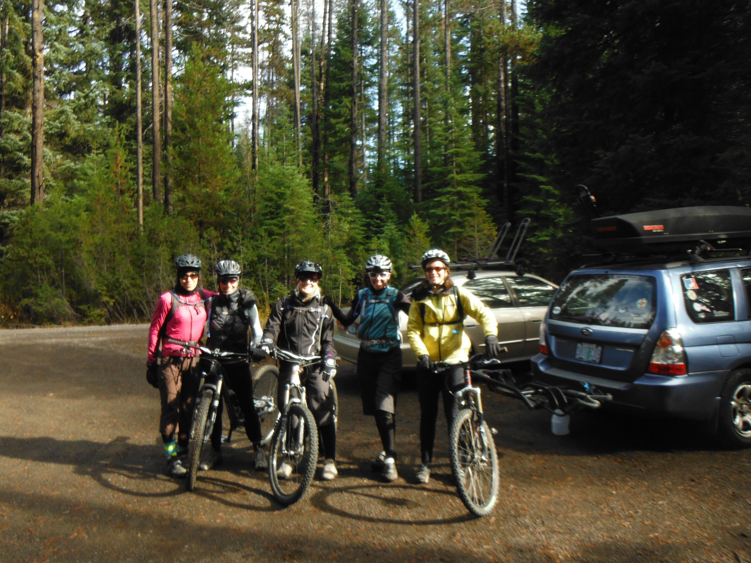 Brown Mountain ladies group ride