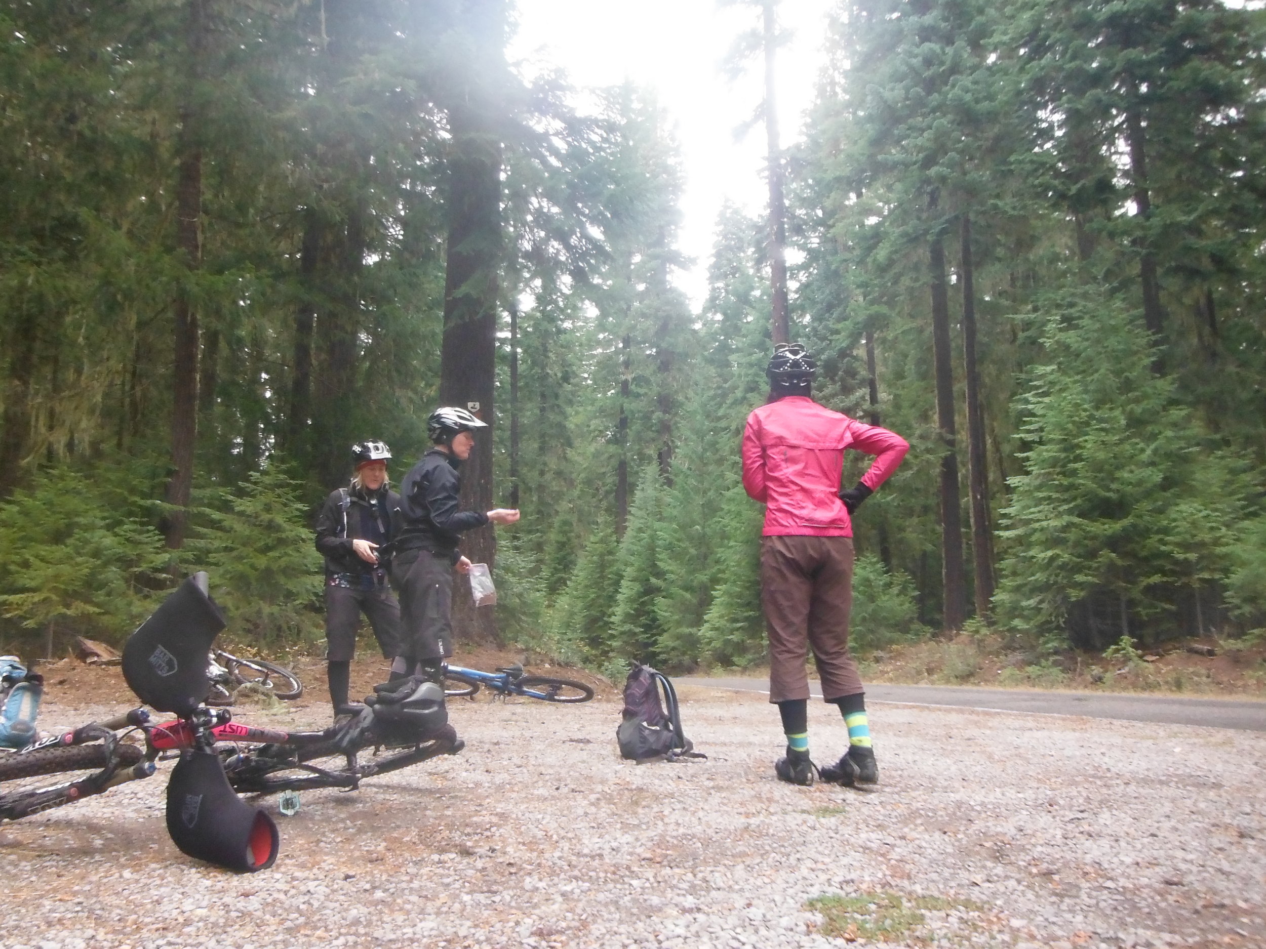 Snacks on the Brown Mountain trail