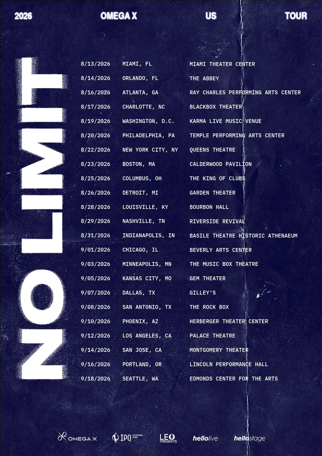 OMEGA X Announces US Tour