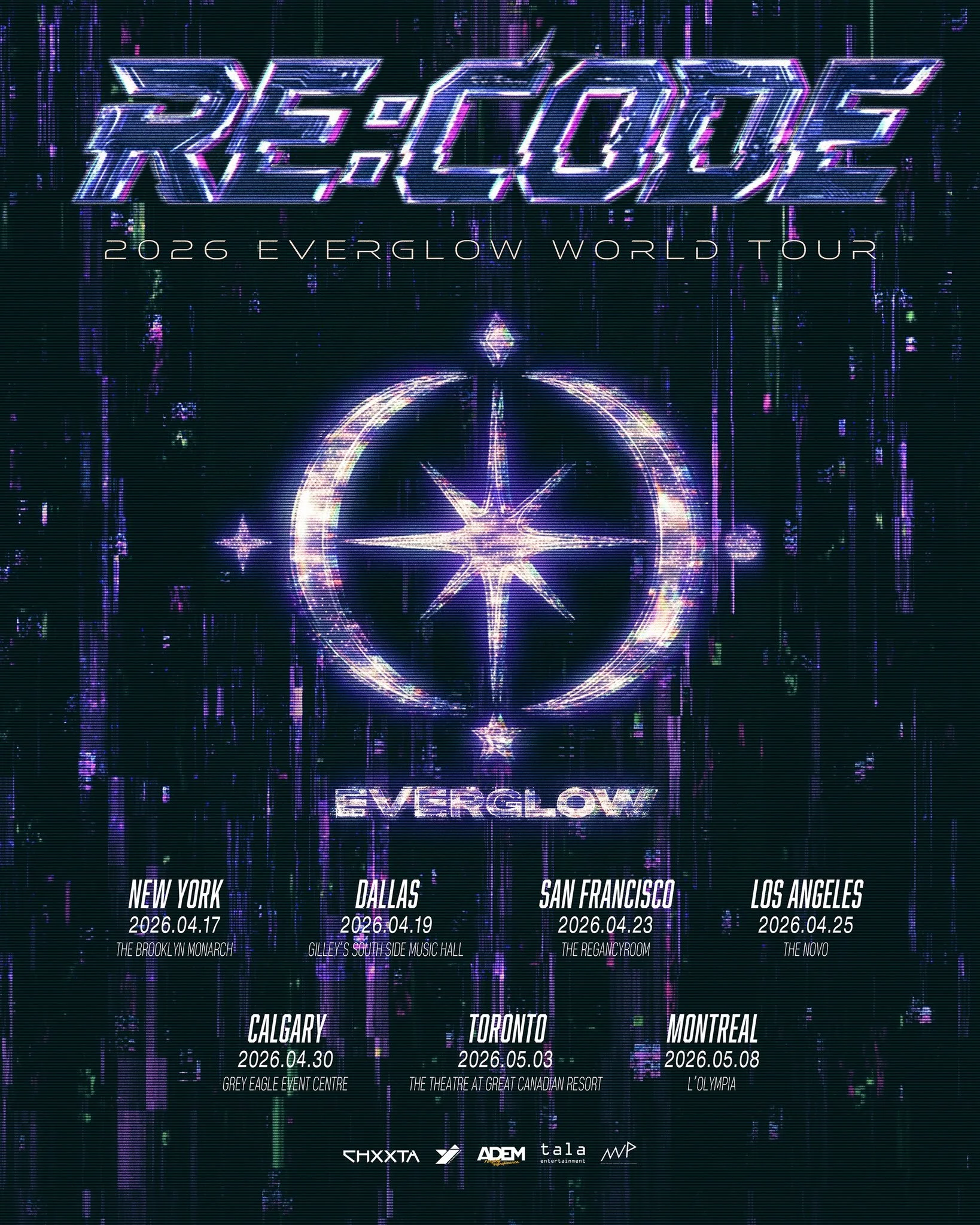 EVERGLOW Announces North America Dates for RE:CODE Tour