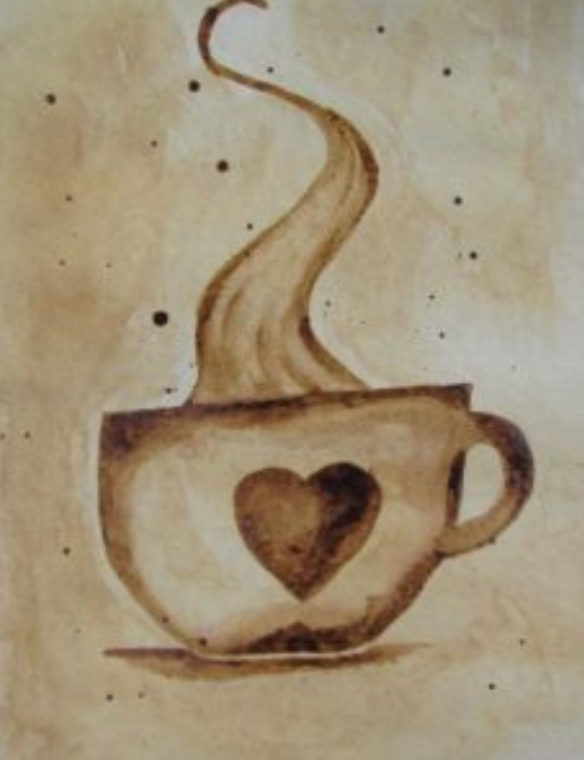 Watercolor with Coffee