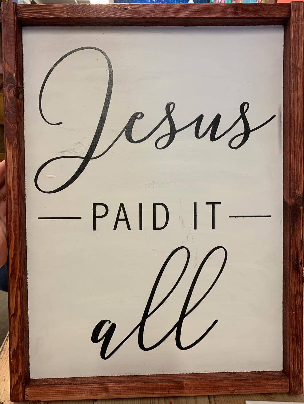 Jesus paid it all
