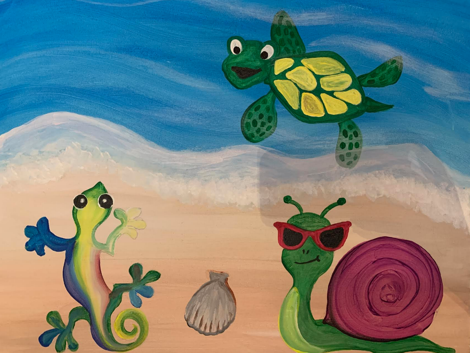 Reptiles on a Beach