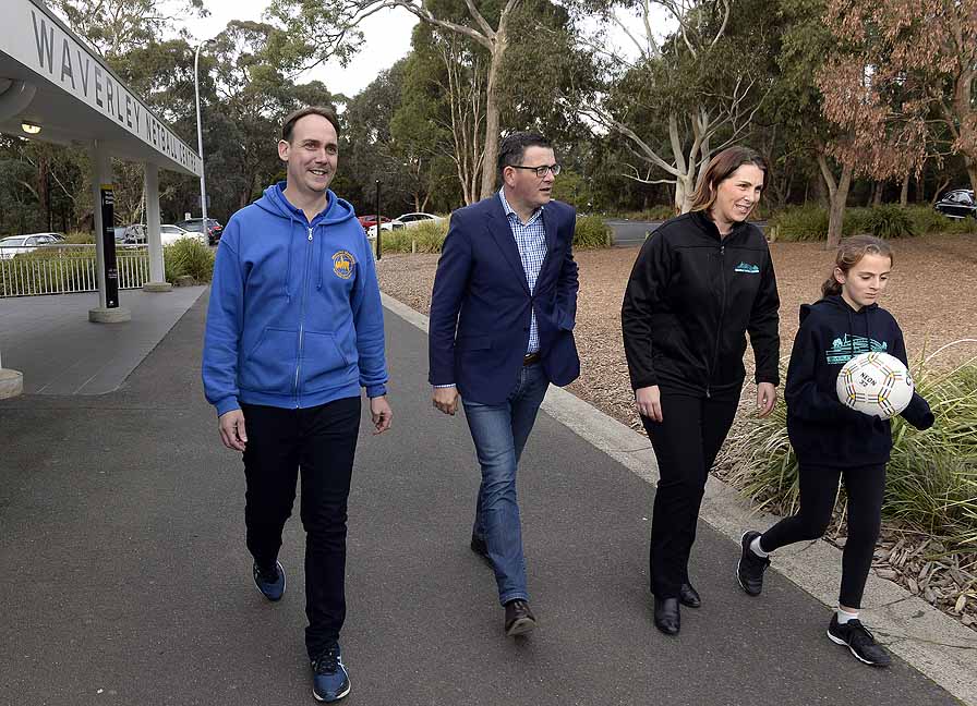 PREMIER OF VICTORIA VISIT TO WAVERLEY NETBALL CENTRE