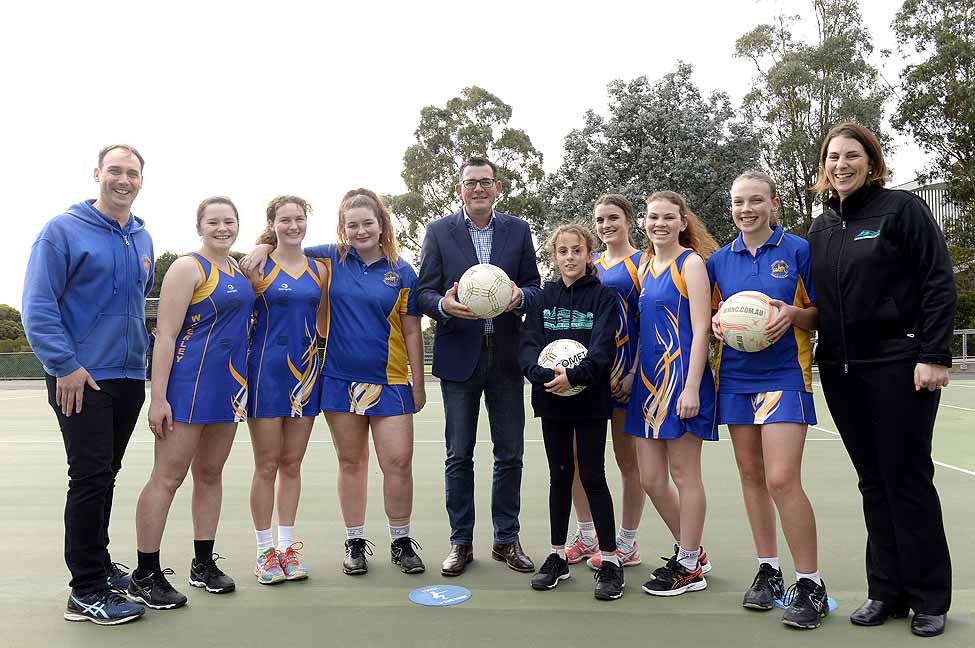 PREMIER OF VICTORIA VISIT TO WAVERLEY NETBALL CENTRE