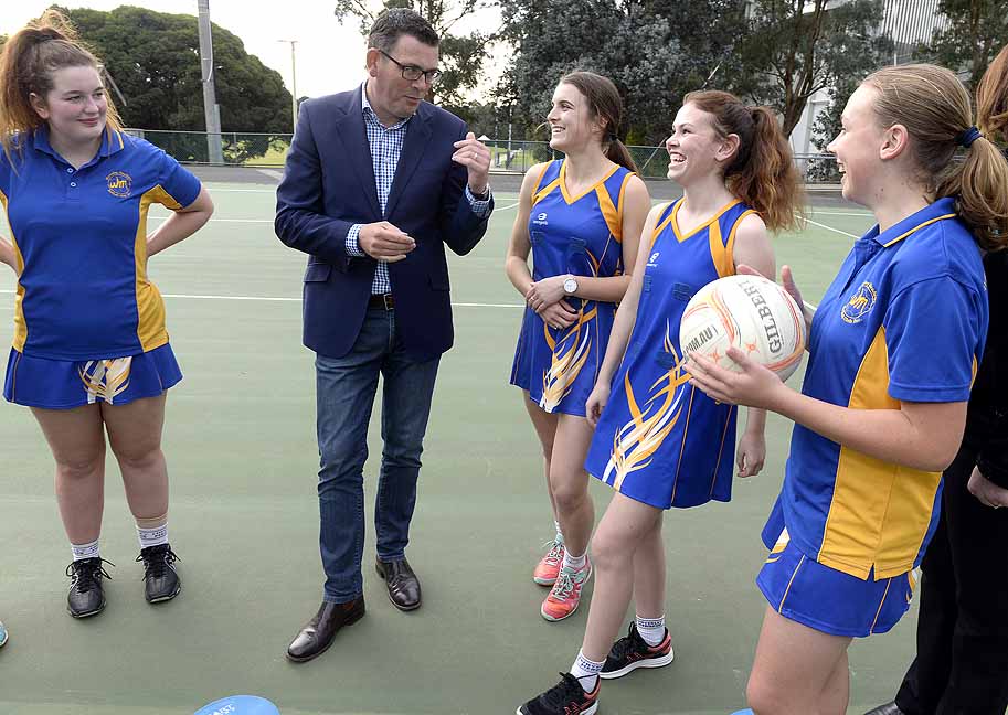 PREMIER OF VICTORIA VISIT TO WAVERLEY NETBALL CENTRE