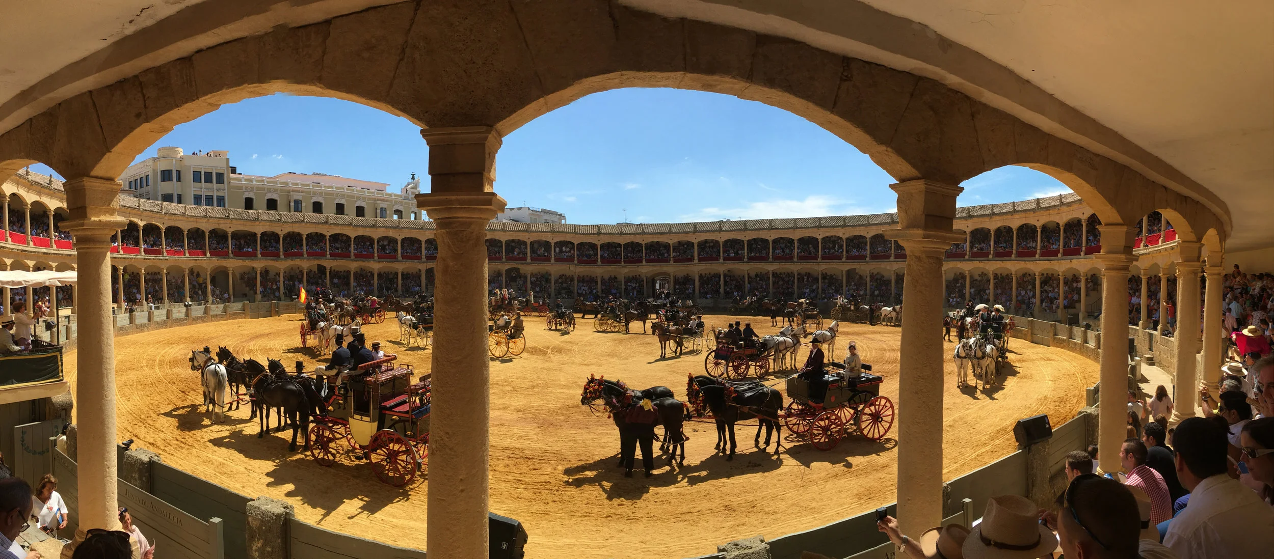 Historical bullring close to our luxury villa rental in Ronda, Andalucia, Spain
