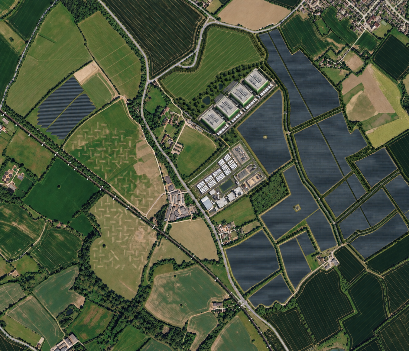 Ariel View of the Site