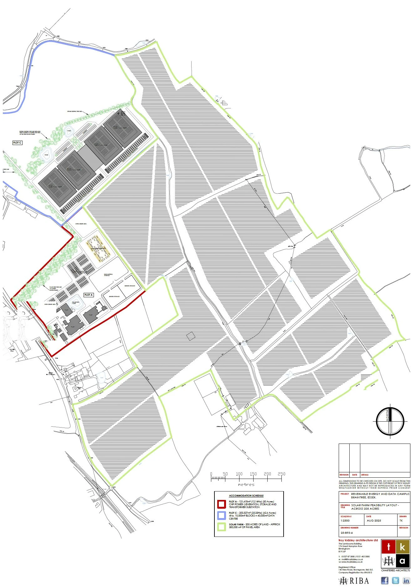 Feasibility Layout Across 205 Acres