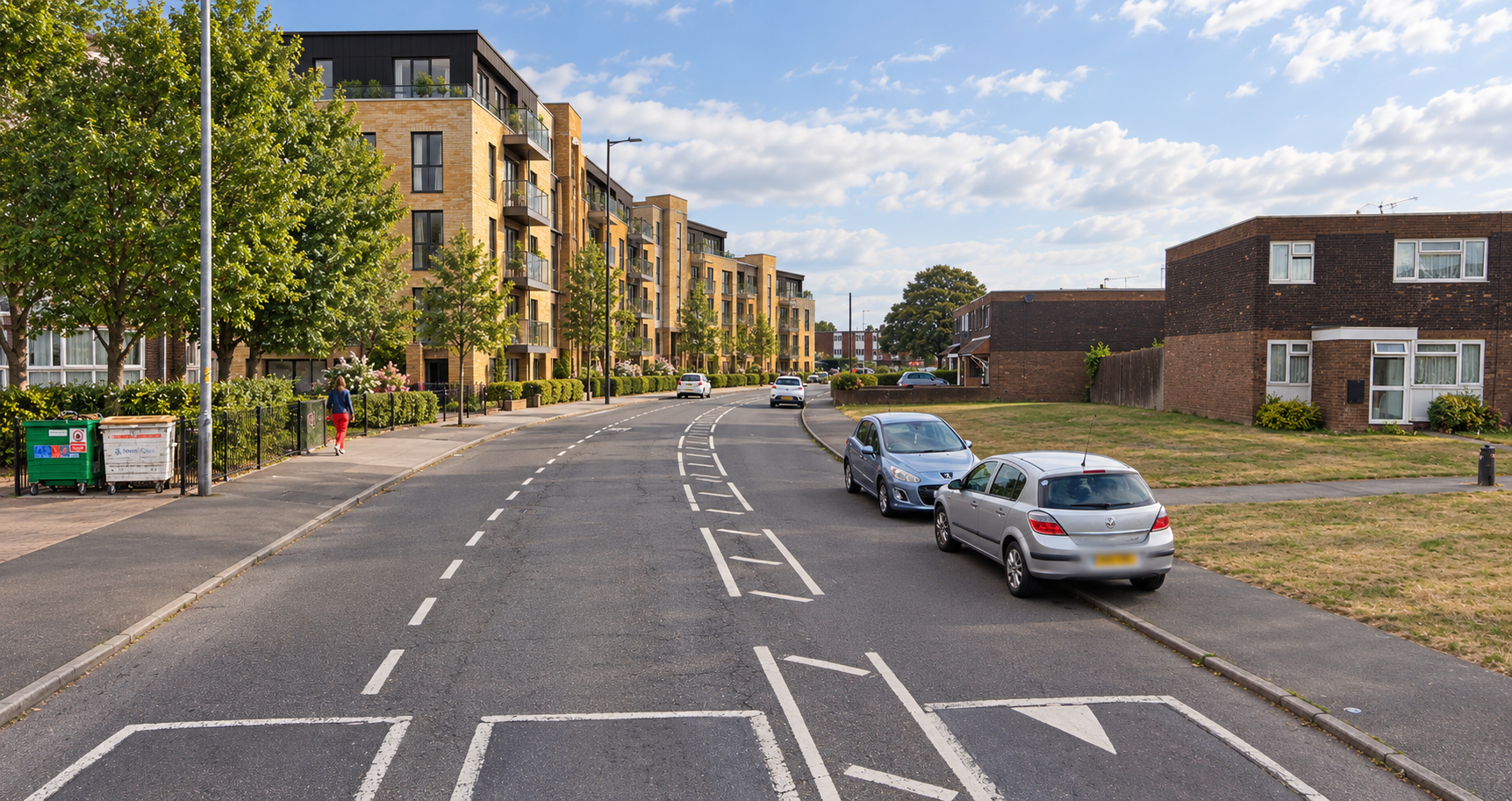 Western Avenue Street Scene with proposal shown