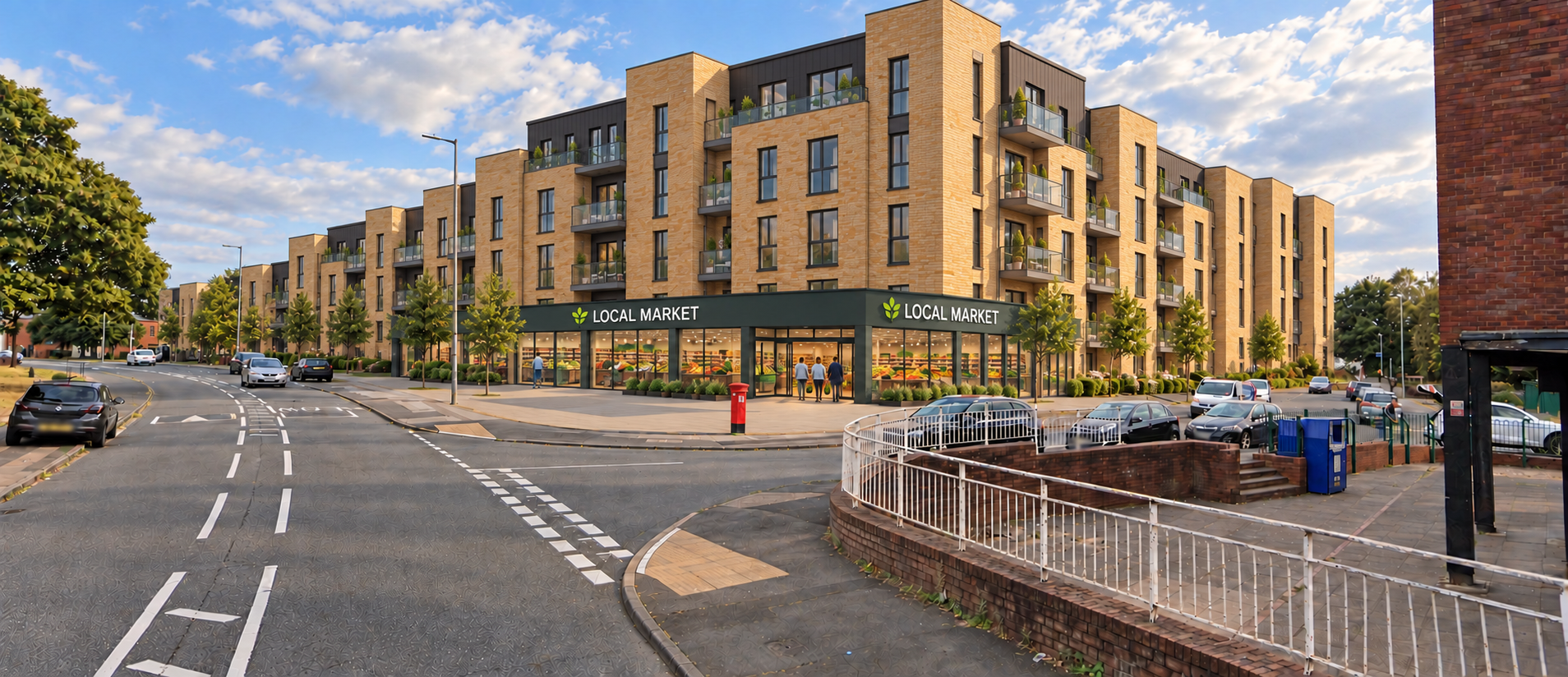 Indicative proposal for residential scheme with retail to release Phase 2 land