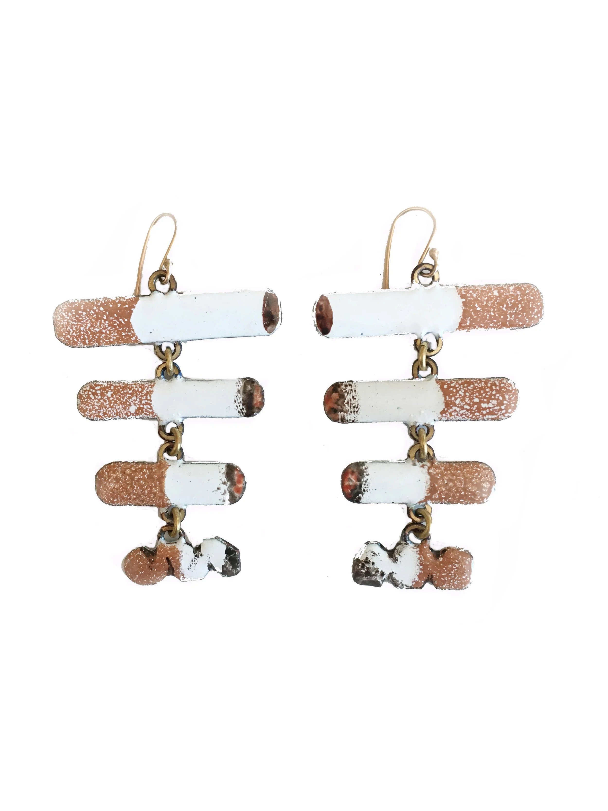Short Cigarette Earrings