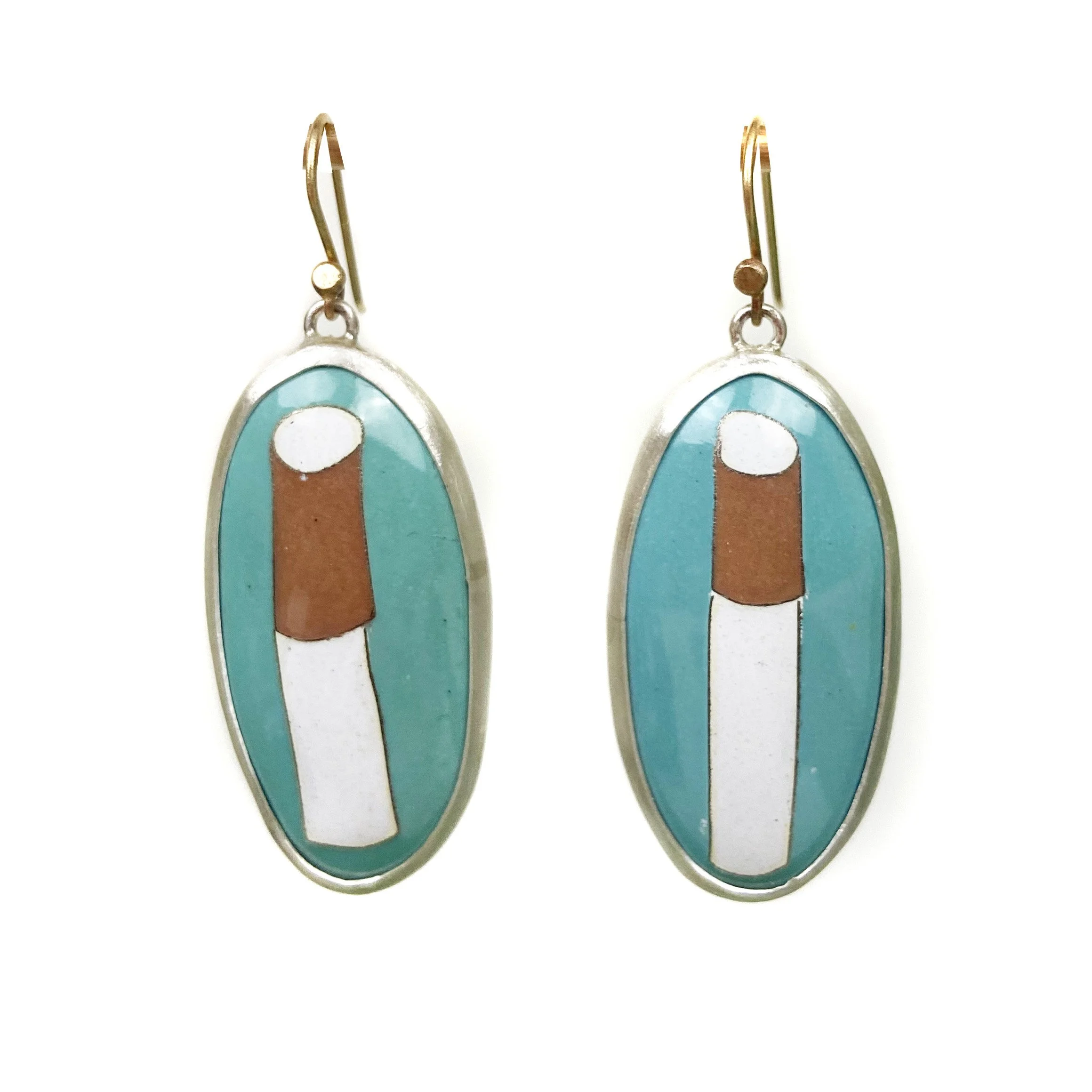 Cig Oval Earrings