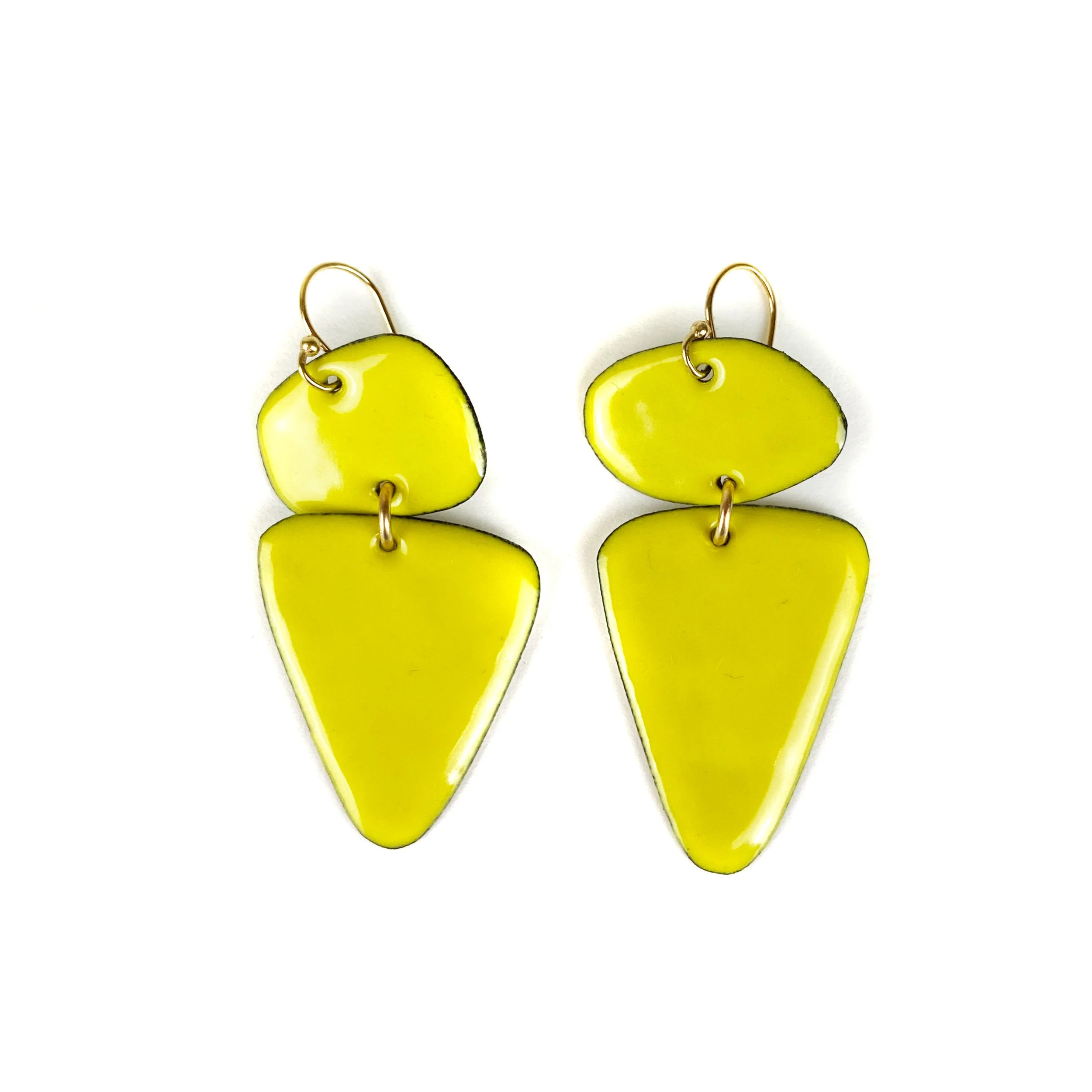 double yellow caveman earrings.jpg