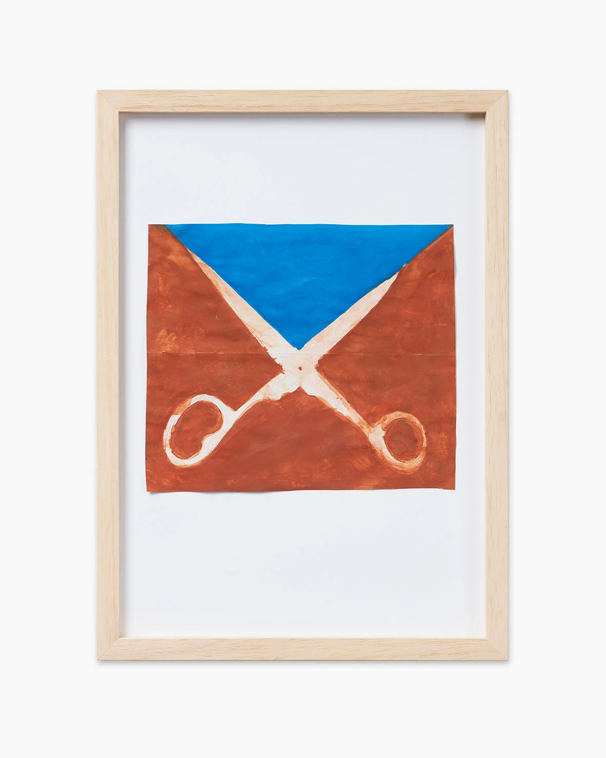 Walter Dahn Palermo’s Schere III 2016 Wasserfarben auf Papier 14,7 x 17 cm