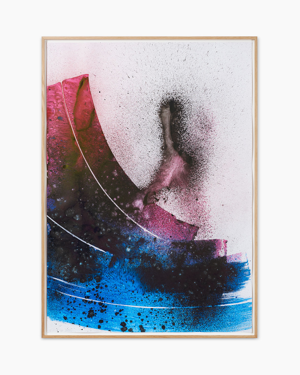 Max Frintrop Ohne Titel 2016 Tusche, Acryl, Pigmente auf Papier 102 x 72 cm