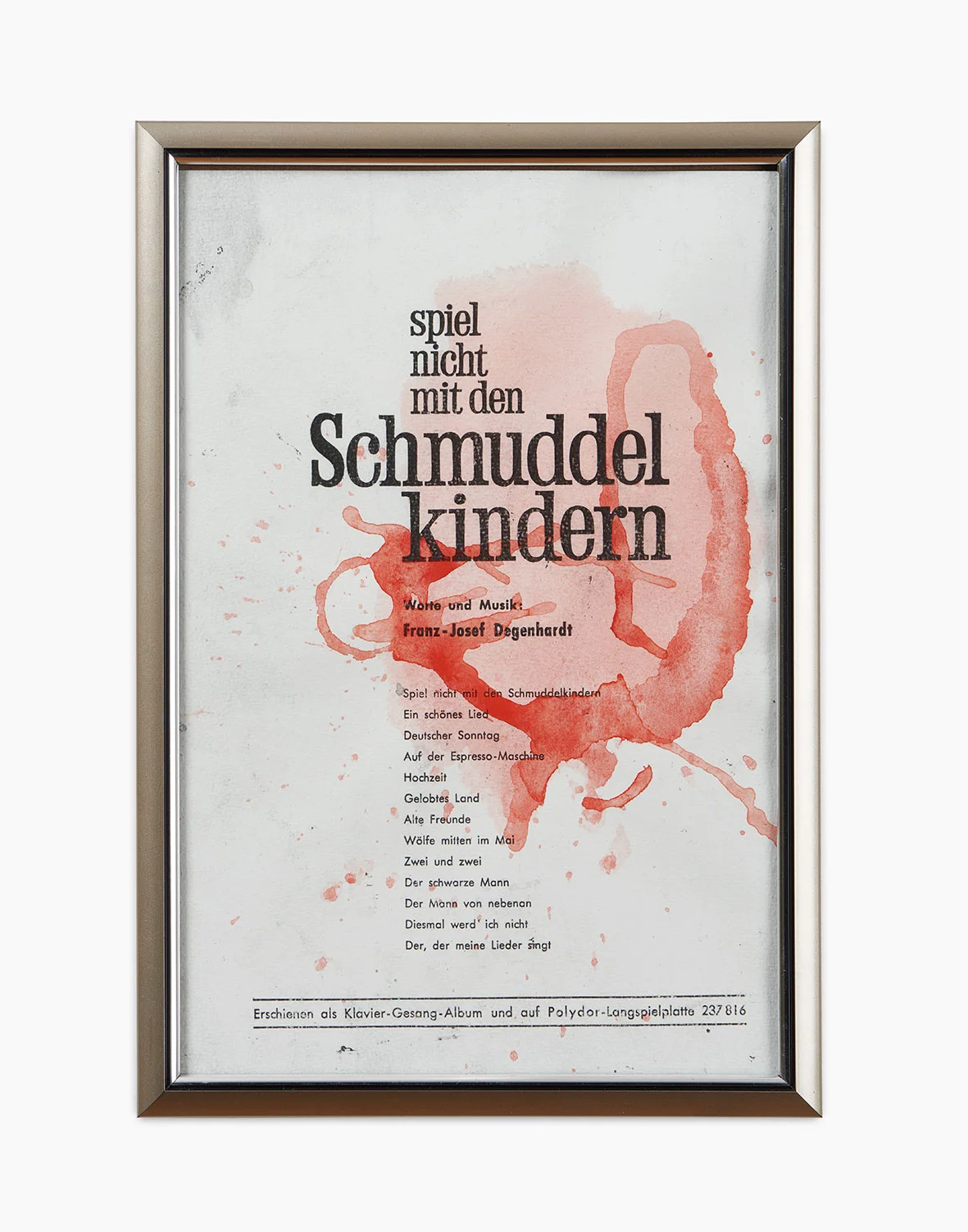 Tilo Riedel Spiel nicht mit den Schmuddelkindern 2016 Aquarell auf Laserprint 29 x 20 cm
