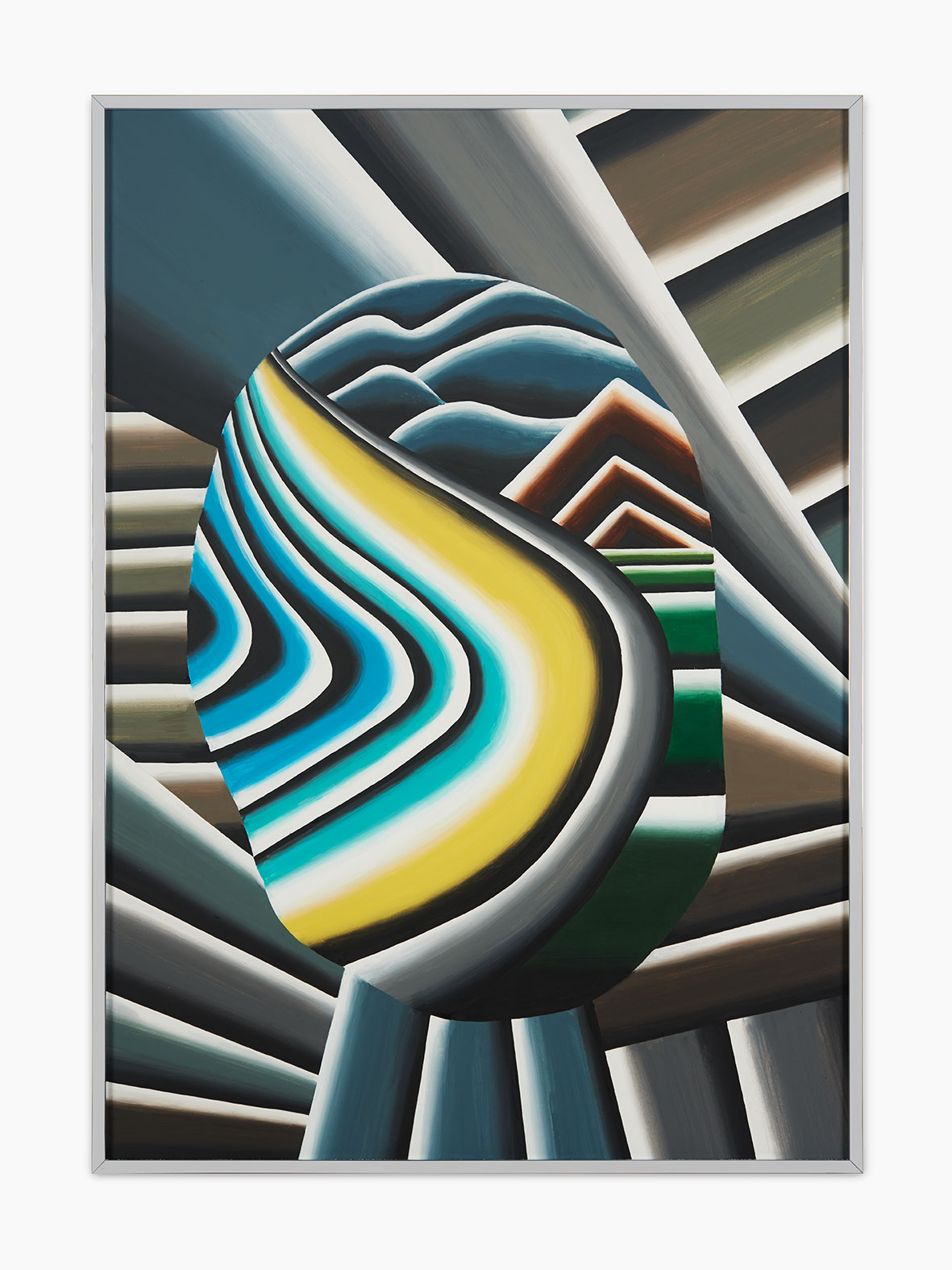 Andreas Schulze Untitled (Sea Vista 3) 2013 Acryl auf Passepartout Karton 84 x 60 cm