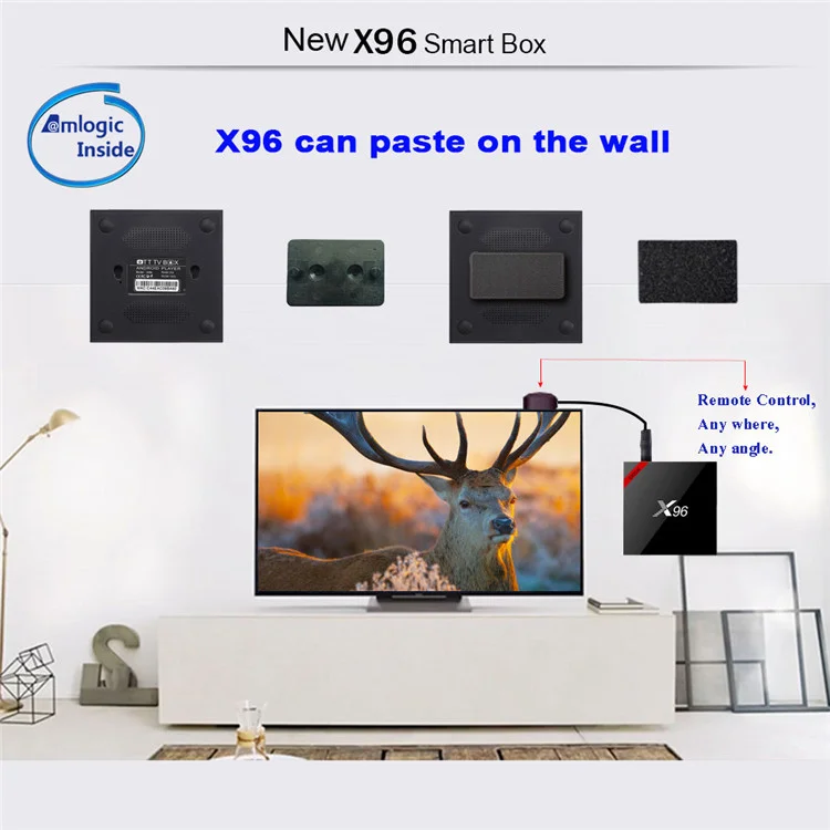 Video "* AMLogic video Engine(AVE)with dedicated hardware decoders and encoders * Supports multiple ""secured""video decoding sessions and simultaneous decoding and encoding * Video/Picture Decoding -VP9 Profile-2 up to 4K*2K -H.265 HEVC MP-10@L5.1 up to 4K*2K@ -H.264 AVC HP@L5.1 up to 4K*2K -H.264 MVC up to 1080P@60fps -MPEG-4 ASP@L5 up to 1080P@60fps(ISO-14496) -WMV/VC-1 SP/MP/AP up to 1080P@60fps -AVS-P16(AVS+) /AVS-P2 JiZhun Profile up to 1080P@60fps -MPEG2 MP/HL up to 1080P@60fps -MPEG1 MP/HL up to 1080P@60fps -RealVideo 8/9/10 up to 1080P@60fps * Low latency 1080P H.264 60fps encoder * HDR10 and HLG HDR Video Processing * Supports *.mkv,*.mpg,*.wmv,*.mpeg,*.dat,*.avi,*.mov,*.iso,*.mp4,*.rm and *.jpg file formats * Video/Picture Encoding -Independent JPEG and H.264 encoder with configurable performance/bit-rate -JPEG image encoding -H.264 video encoding up to 1080P@60fps with low latency " Audio "Low power MediaCPU with DSP audio processing Supports MP3,AAC,WMA,RM,FLAC,Ogg and programmable with 7.1/5.1 down-mixing Built-in stereo audio DAC Built-in SPDIF/IEC958 and PCM serial digital audio input/output Supports concurrent dual audio stereo channel output with combination of analog+PCMo or I2S+PCM" Image HD JPEG、BMP、GIF、PNG、TIF Language English French German Spanish Italian etc multilateral languages Appliactions Online Browse all video websites,support Netflix,Hulu,Flixster, Youtube, etc. Apps Apps download freely form android market、amazon app store etc. Medium Local Media playback,Support HDD, U Disck ,TF Card . Talk online SupportSKYPE videocall ,MSN , facebook ,twitter ,QQetc Others "Support Email,office suit etc. Support DLNA function Support 2.4G wireless mouse/keyboard" Packing Product dimension 90*90*20(MM) Qty per unit packing 1pc Unit packing: (LxWxH) 185*120*55(MM) Unit packing (G.W.) 0.435KG Qty per export carton 20PCS Export carton (WxHxL) 400*290*270(mm) Export carton (G.W.) 8.85KG Accessories : 1、HDMI cable*1 2、IR Remote *1 3、User Manual *1 4、Package box*1 5、Power adapter*1 6、Mount *1 7、IR Cable *1 