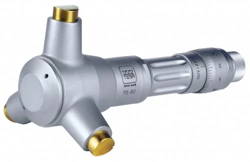 Mikrometer for innvendig måling av bunnen av hull.