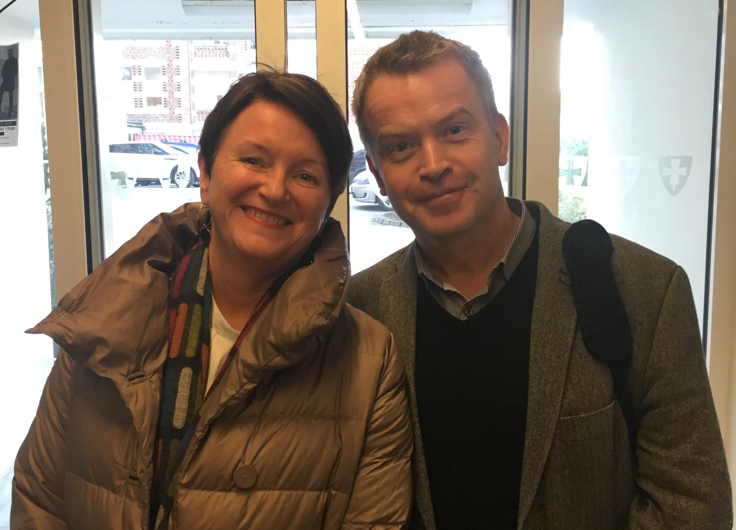 Lin Marie Holvik og Fylkeskultursjef Rune Thele. Foto Kjetil Moen
